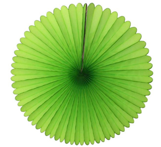 Lime Green Colour Paper Fan Decoration
